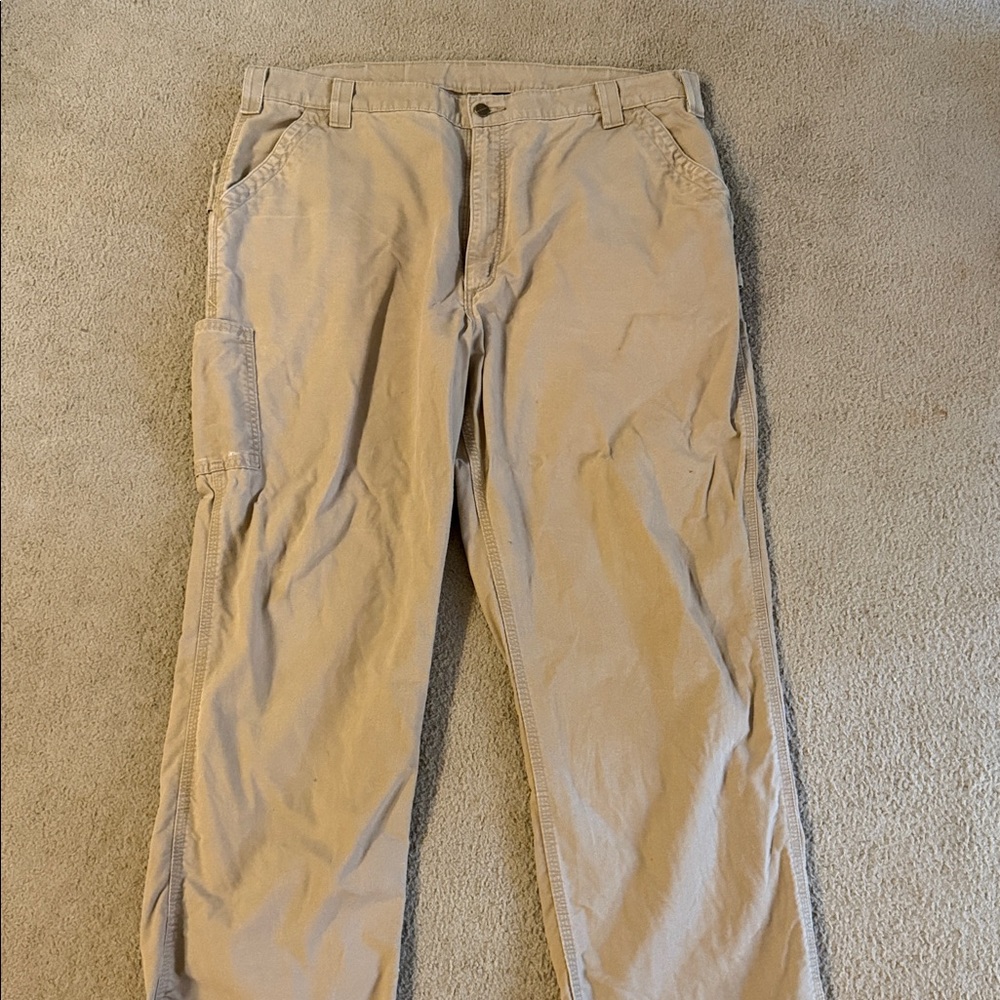 Men's carhartt canvas work pants 42x32